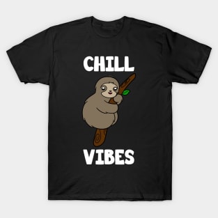 Cute Sloth Chill Vibes T-Shirt